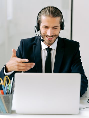 Sales Professional On A Call
